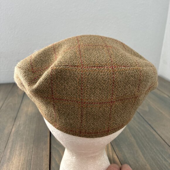 Vintage Fitted West London Wool Gatsby Flat Cap Cabbie Newsboy Size 7 (E9) - Picture 3 of 6